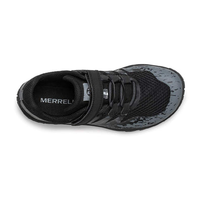 Merrell Trail Glove 5 Alternative Closure Hiking Sneaker, Black, 1.5 US Unisex Big Kid