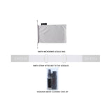 SMITH DRIFT White/Blue Sensor Mirror Women's medium fit Goggles For Men For Women + BUNDLE with Designer iWear Eyewear Kit