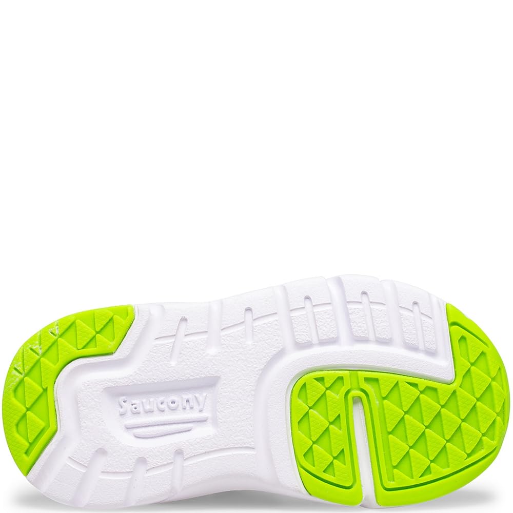 Saucony Jazz LITE 2.0 Sneaker, Blue/Green, 10.5 US Unisex Little Kid