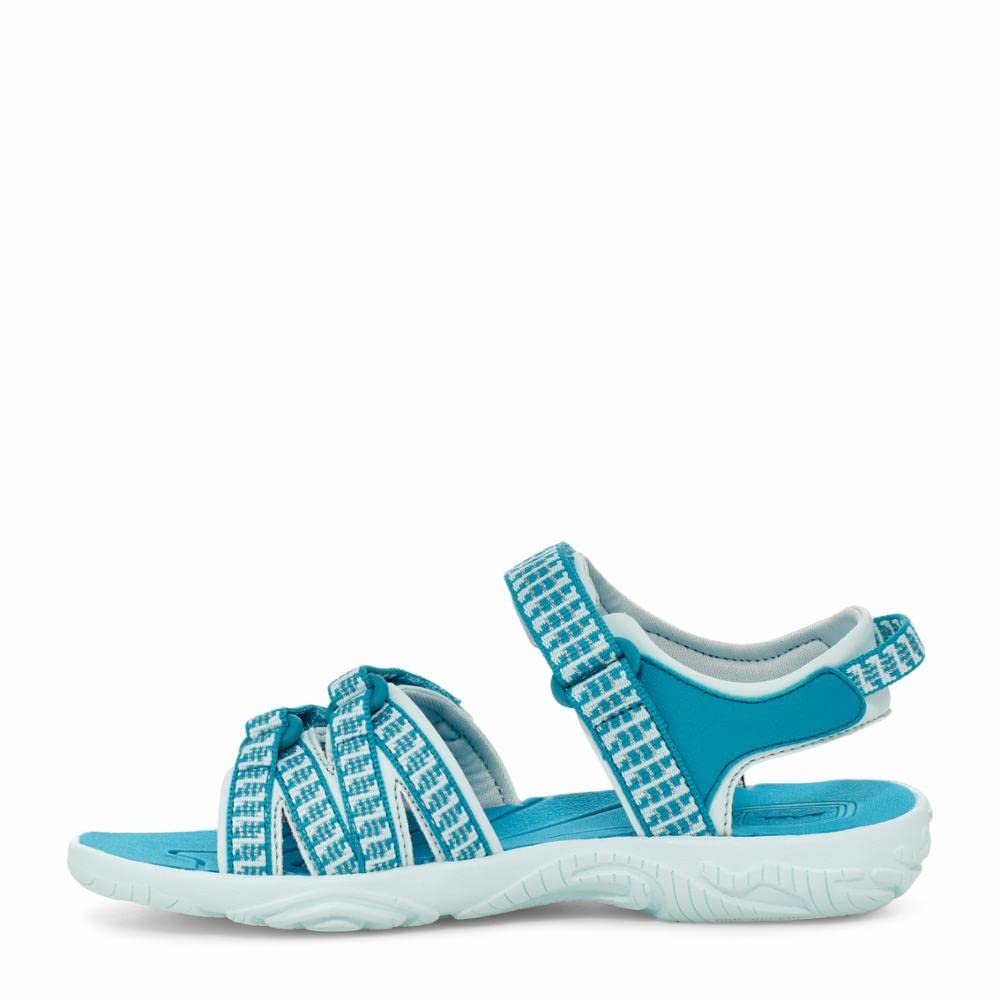 Teva Girls Tirra Sandal, Falls Algiers Blue, 6 Big Kid