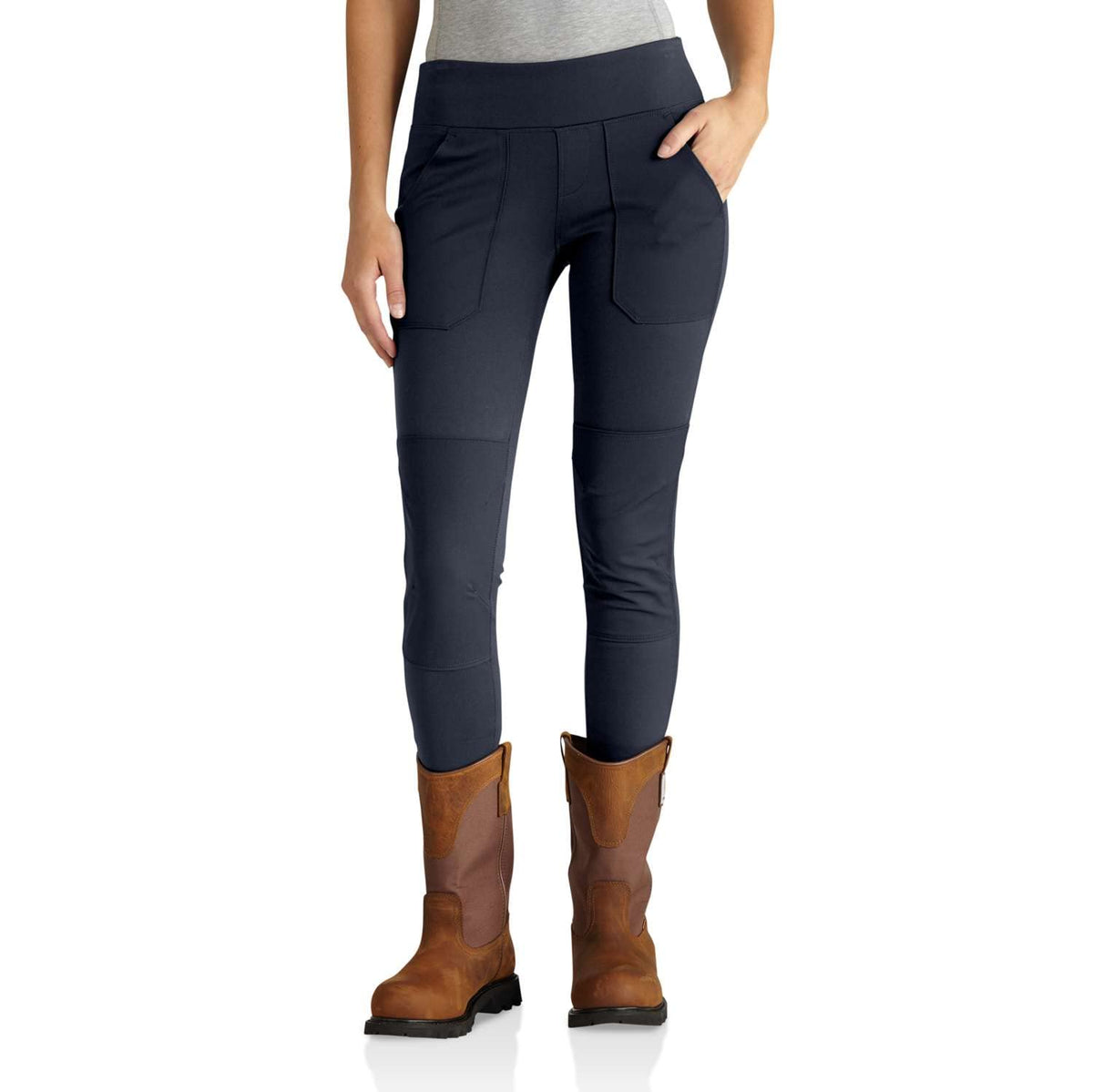 Carhartt Women's Force Fitted Midweight Utility Legging Large Navy