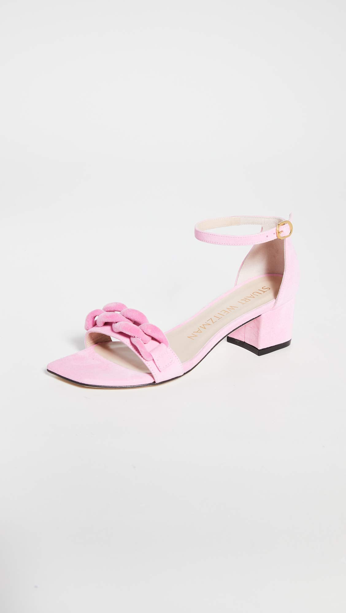 Stuart Weitzman Amelina Block 50 CHA India Pink 5 M