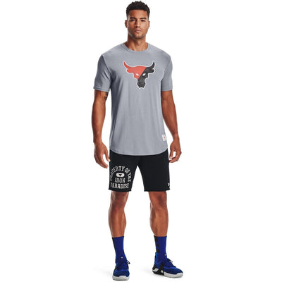 Under Armour Mens UA Project Rock T-Shirt (as1, Alpha, x_l, Regular, Regular, Grey, X-Large)