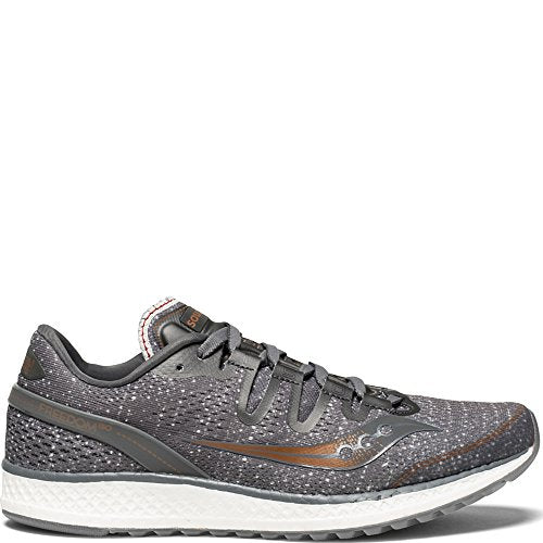 Saucony Women's Freedom ISO Running Shoe, Grey/Denim, 10.5 Medium US