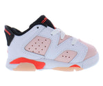 Jordan Baby Girl's 6 Retro Low (Infant/Toddler) White/Atmosphere/Infrared 23/Black 4 Toddler M