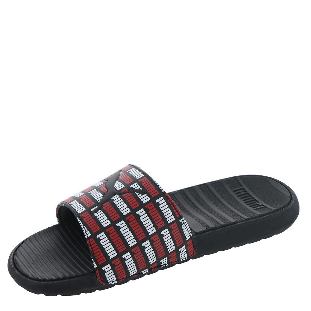PUMA Cool Cat Echo Slide Mens Sandal 8 DM US BlackWhiteHigh Risk Red