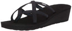 Teva Women's Mush Mandalyn Wedge Ola 2 Sandal - Black - 8