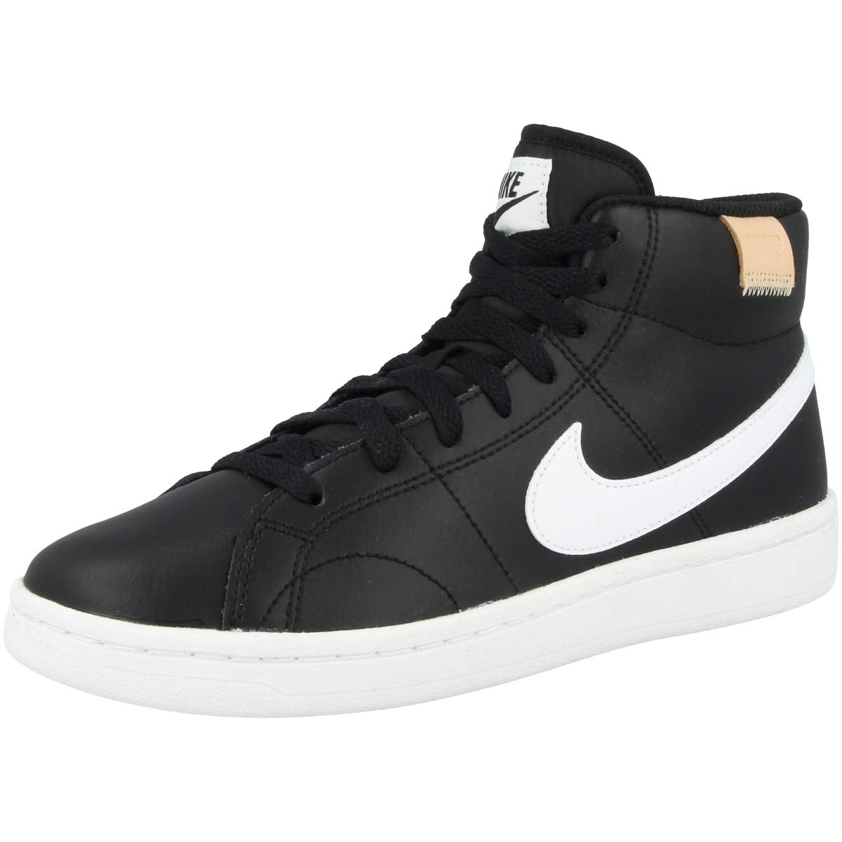 NIKE Women's Sneaker, Black White, 6
