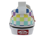 Vans Women's Sneaker 8 Toddler (Checkerboard) Rainbow/True White