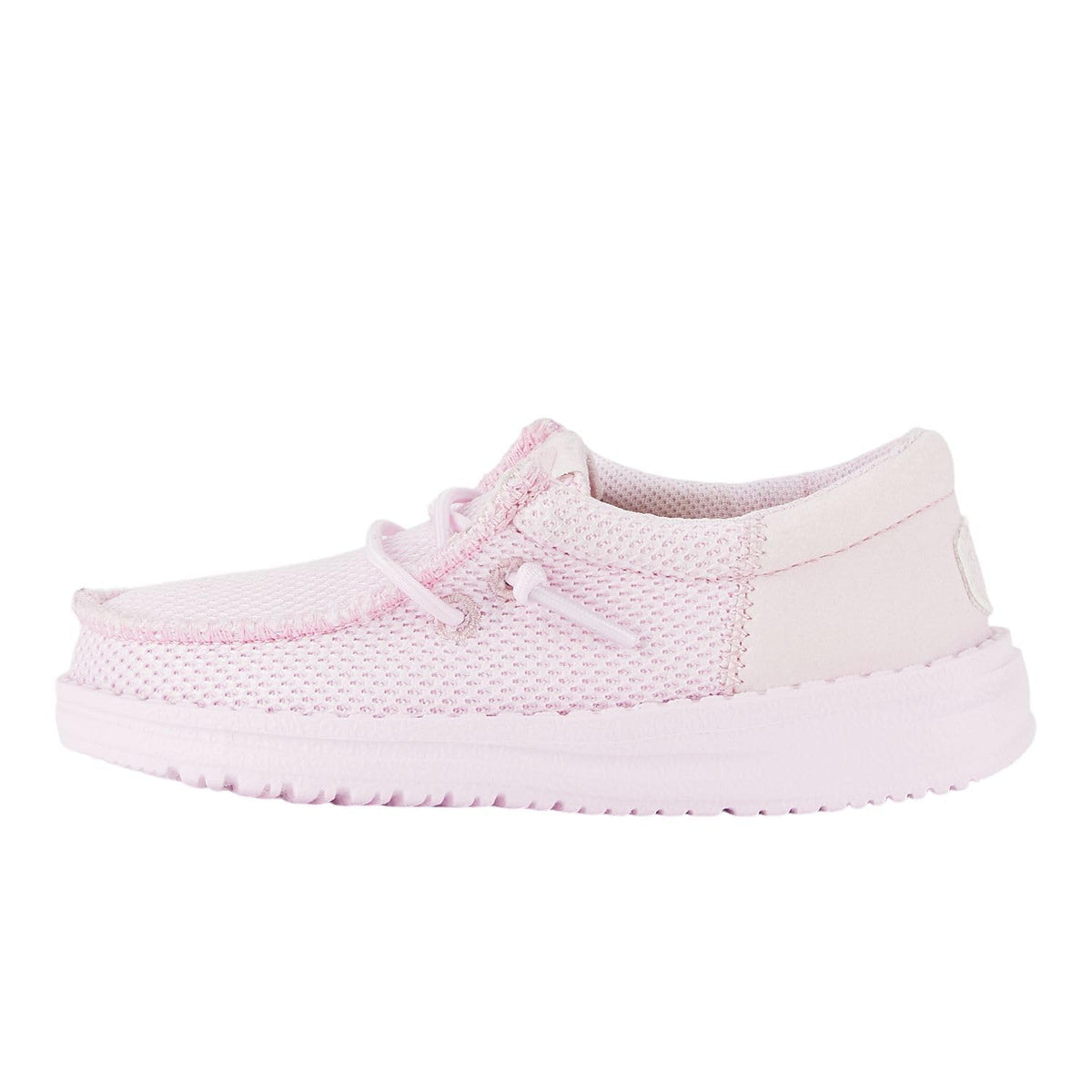 HEYDUDE Boy's Wally-Youth Funk Mono Light Pink Size 12 | Youth's Shoes | Youth Slip-on Loafers | Comfortable & Light-Weight
