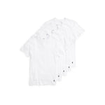 POLO RALPH LAUREN 5-Pack Slim Fit V-Necks White/Cruise Navy Pony Player XL