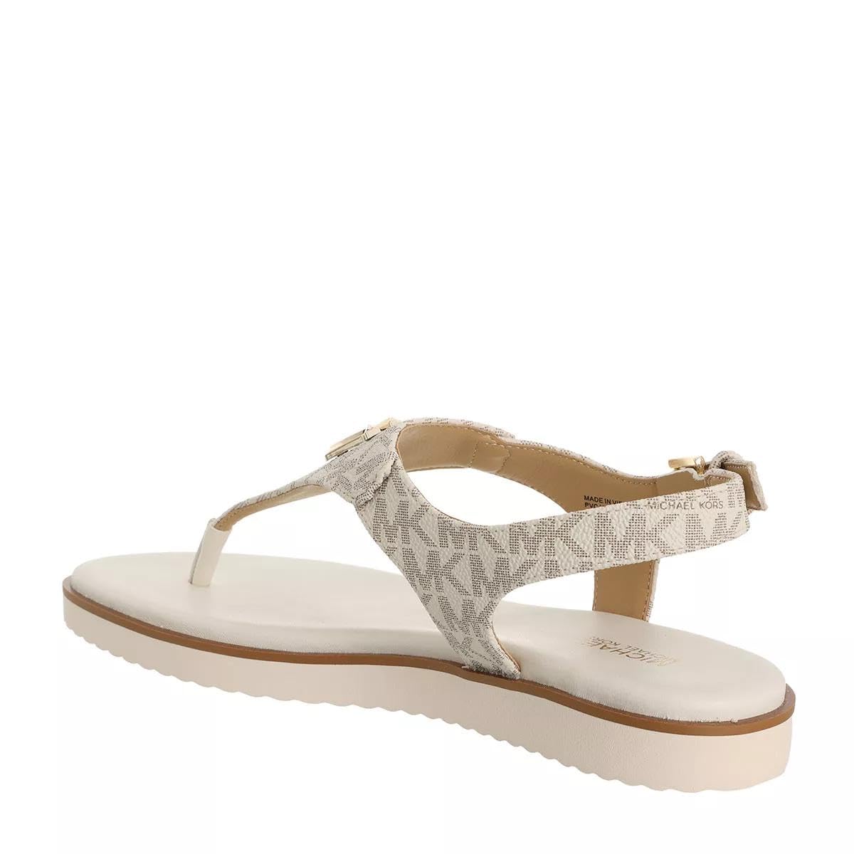 Michael Kors Jilly Flat Sandal Vanilla 8 M