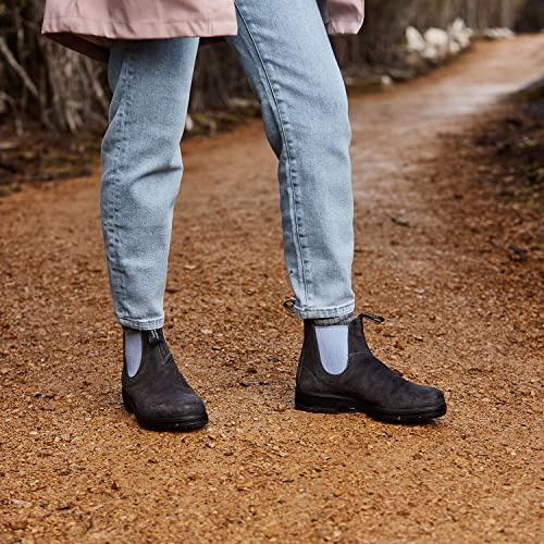 Blundstone Suede Chelsea Boot Steel Grey/Pale Denim AU 5.5 (US Women's 8.5) Medium