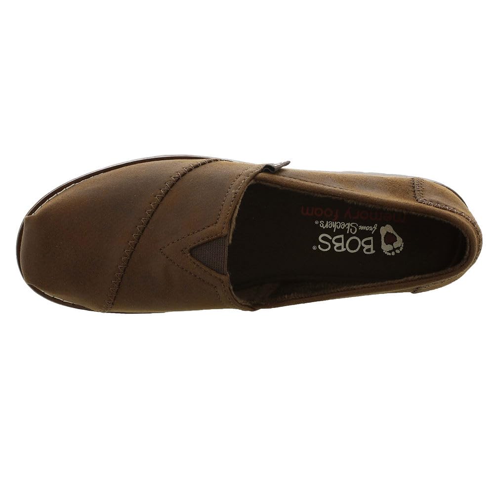 Skechers BOBS Womens Chill Lugs-Urban Spell Loafer, Brown, 7.5