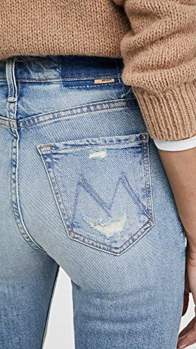 MOTHER Women's High Waisted Rider Skimp, The Confession, Blue, 31