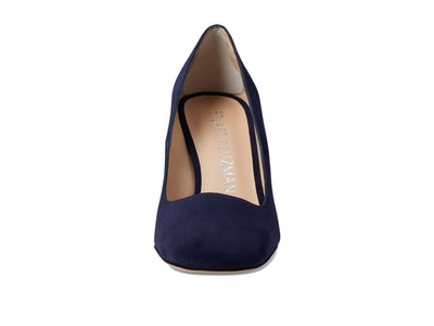 Stuart Weitzman Curveblock 85 Pump Nice Blue 7.5 B