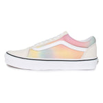 Vans Men's Old Skool Sneaker, (Aura Shift) Multi/True White, Size 5.5