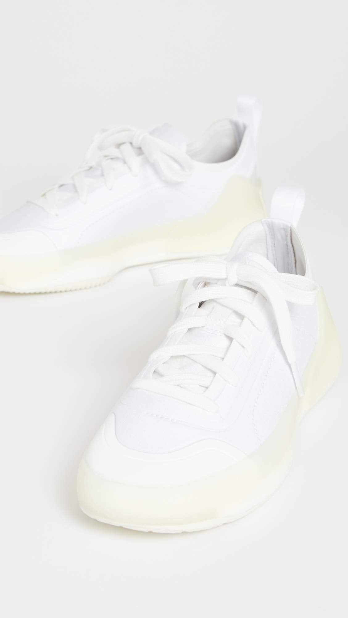 adidas by Stella McCartney Women's ASMC Treino Sneakers, Ftwwht/Ftwwht/Ftwwht, White, Off White, 7 Medium US
