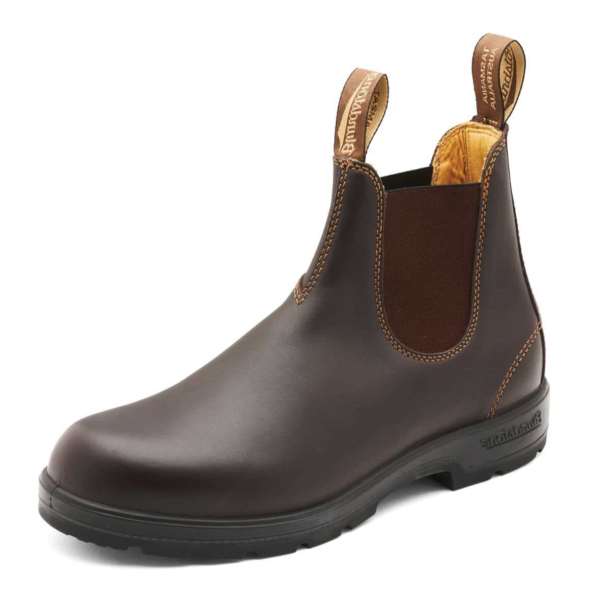 Blundstone 550 Unisex Classic Series Chelsea Boot for Men and Women with Shock Absorption and Premium Water Resistant Leather, Walnut Brown, 12 US Men / 14 US Women / 11 AU