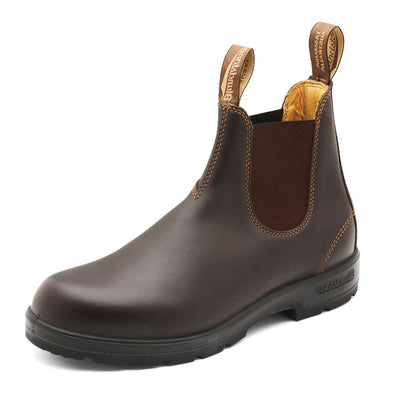 Blundstone 550 Unisex Classic Series Chelsea Boot for Men and Women with Shock Absorption and Premium Water Resistant Leather, Walnut Brown, 12 US Men / 14 US Women / 11 AU