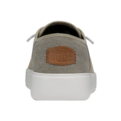 Hey Dude Conway Craft Linen White Men's Size 15 | Unisex Sneakers | Unisex Slip On Shoes | Comfortable & Light-Weight