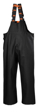 Helly-Hansen Workwear Storm Waterproof Bib Pants for Men Made from Heavy-Duty Breathable PVC-Coated Polyester for Mobility, Black - X-Large