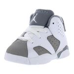 Jordan Baby Boy's 6 Retro (Infant/Toddler) White/Medium Grey/Cool Grey 6 Toddler M