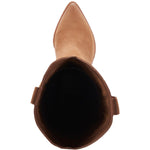 Dolce Vita Womens Shiren Leather Tall Cowboy, Western Boots Tan 8.5 Medium (B,M)