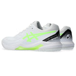 ASICS Men's Gel-Dedicate 8 Pickleball Tennis Shoe, 6, White/Lime Burst