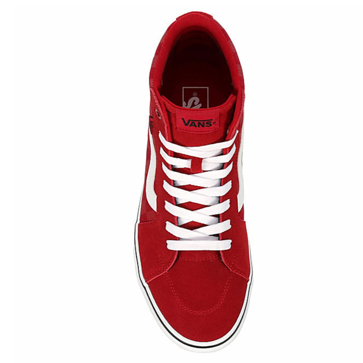 Vans Unisex Filmore Hightop Platform Sneaker - Tonal Checkerboard Red/White 9.5
