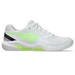 ASICS Men's Gel-Dedicate 8 Pickleball Tennis Shoe, 6, White/Lime Burst