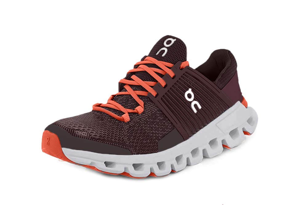 ON Running Womens Cloudswift Running Shoe (6.5, Plum/Dawn)