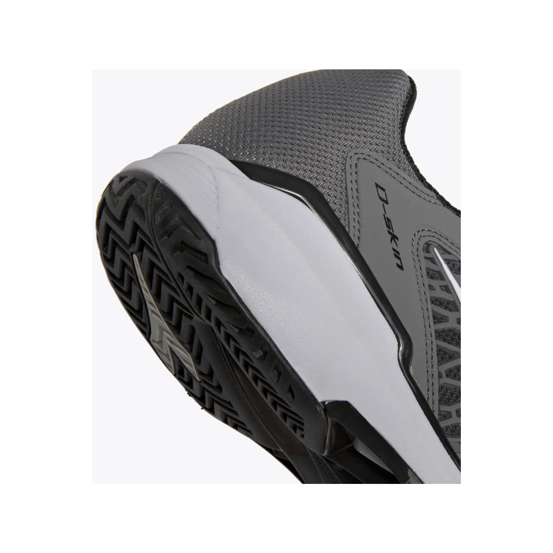 Diadora Men's Speed Competition 7+ All Ground Tennis Shoe (Steel Gray/White/Black, 8.5)