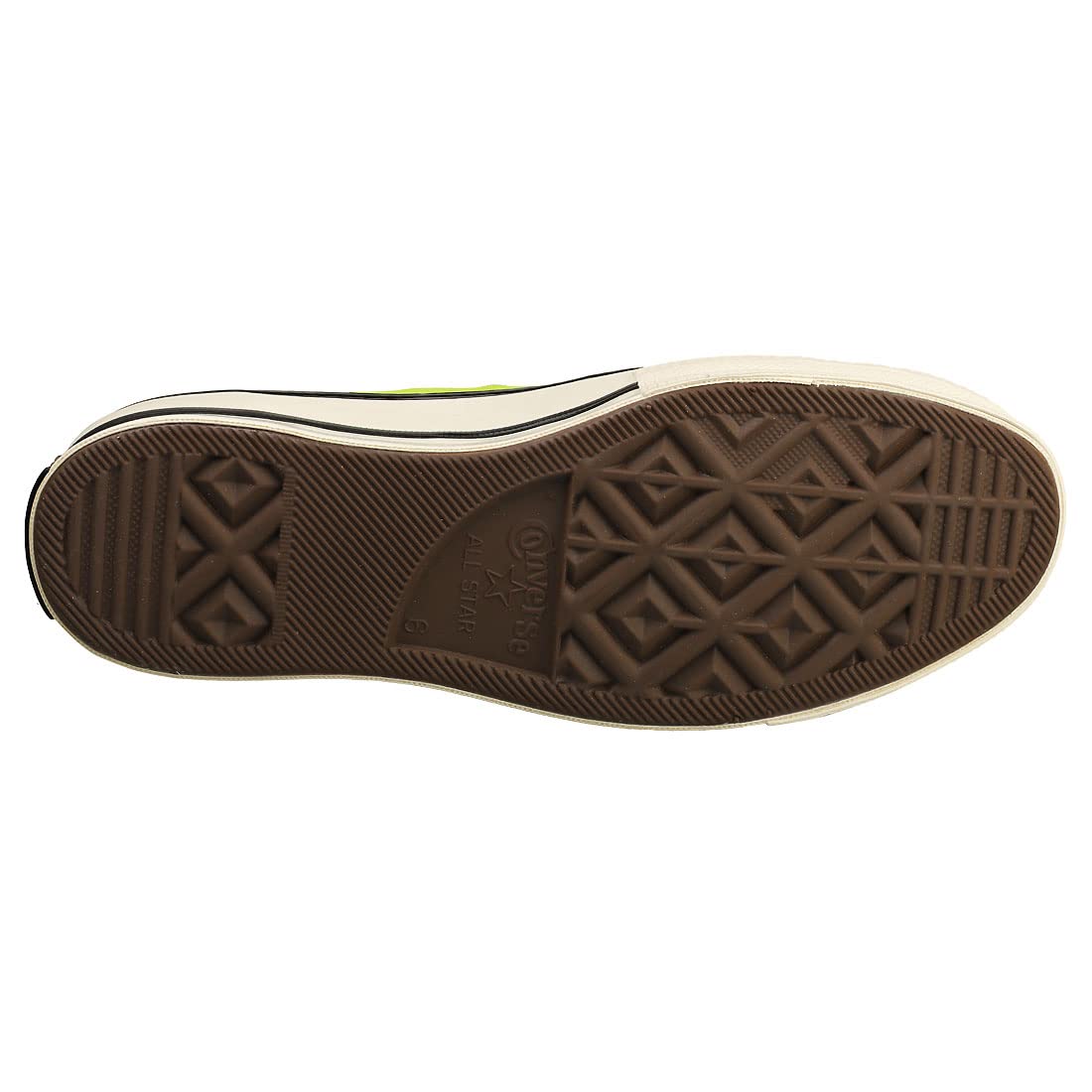 Converse Unisex Chuck Taylor 70 High Top Sneakers (Lime Twist/Egret/Black, 5)