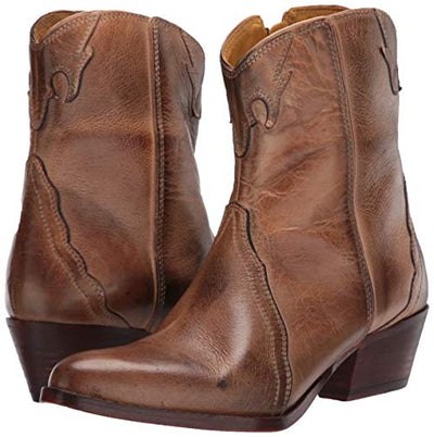 Free People Women's New Frontier Western Boot, Brown, 9