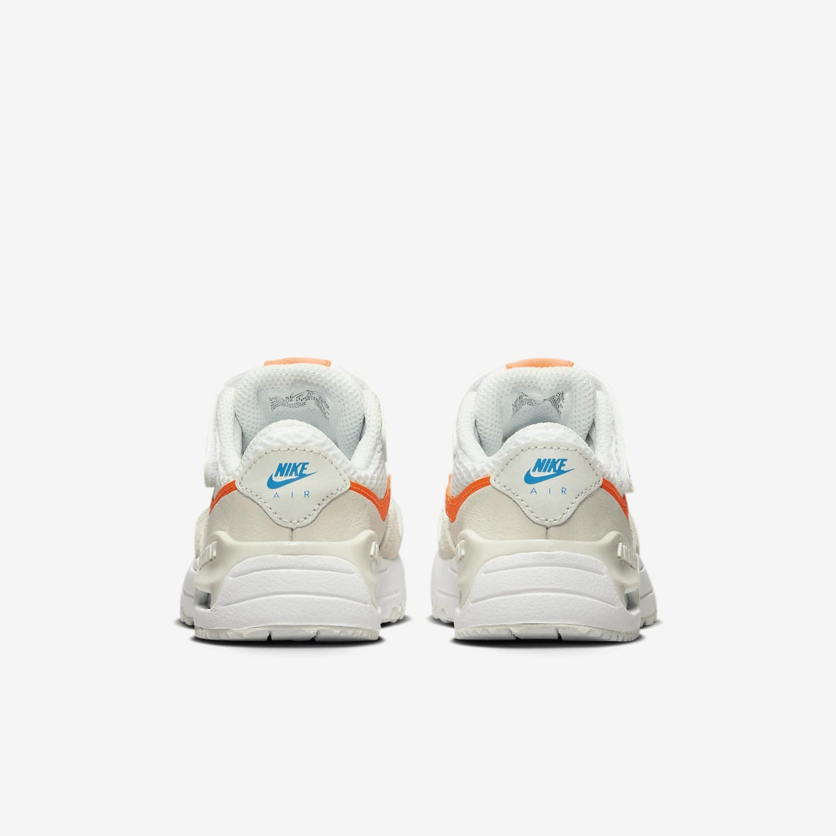 Nike Air Max SYSTM Baby/Toddler Shoes (DQ0286-114, White/Phantom/Photon Dust/Total Orange) Size 7