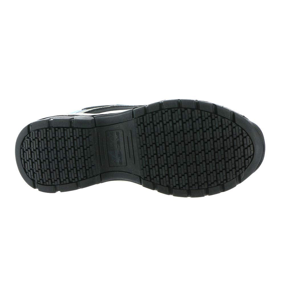 Skechers Work Biscoe-76601 Women's Oxford 6.5 B(M) US Black-Blue