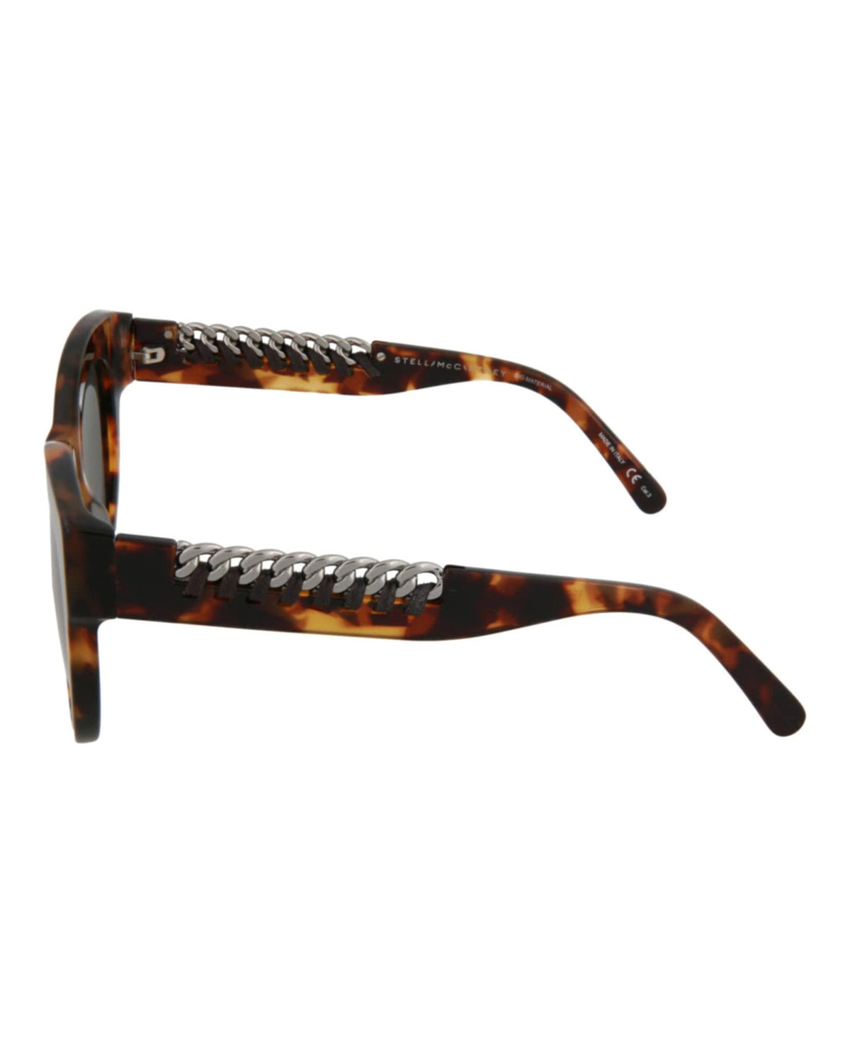 Stella McCartney SC0064S Sunglasses 003 Havana Ruthenium/Green Lens 51 mm