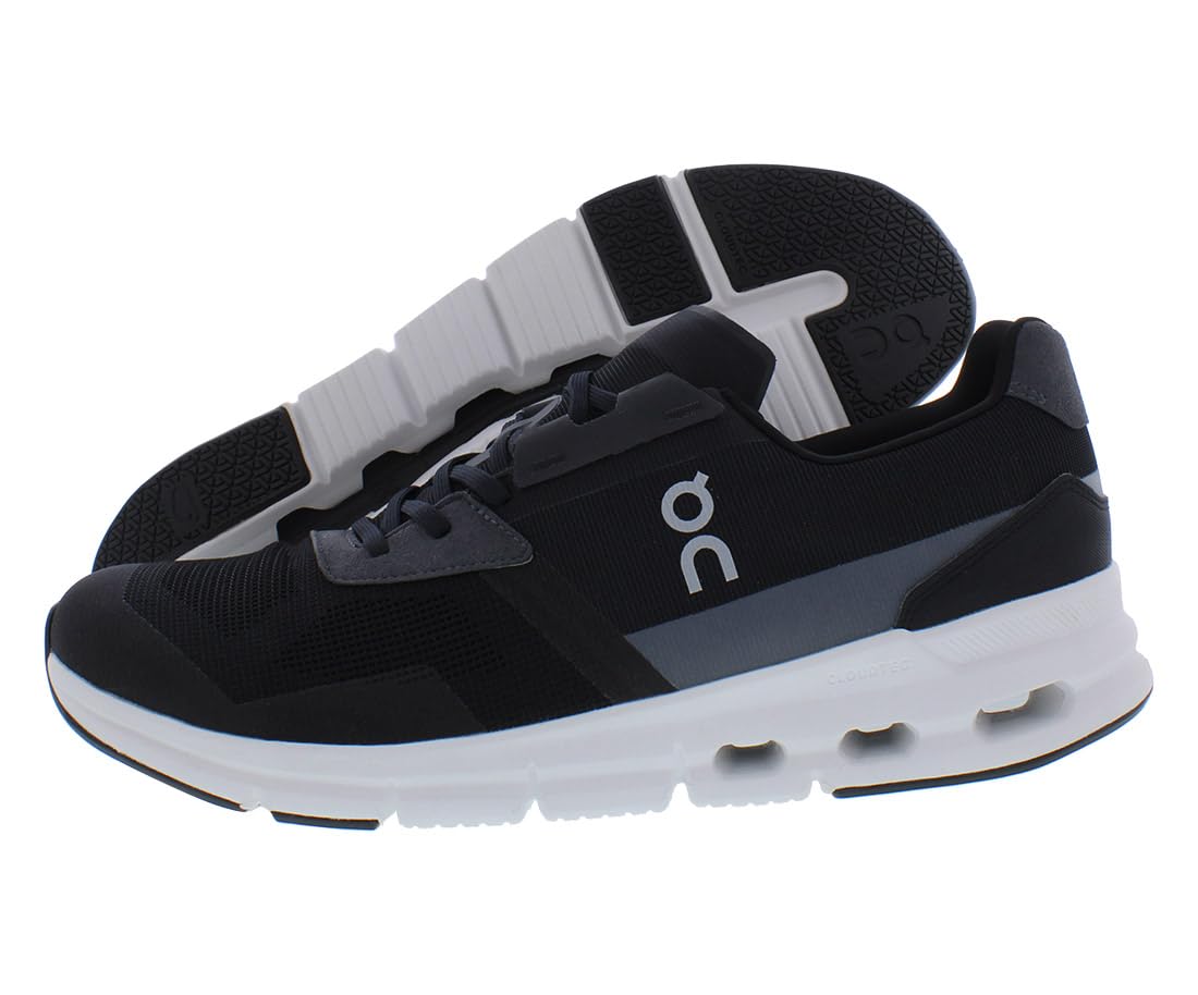 On Men's Cloudrift Sneakers, Black/White, 11.5 Medium US