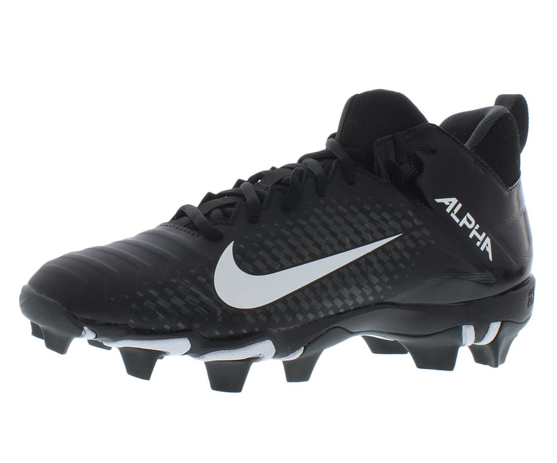 Nike Men's Alpha Menace 2 Shark Football Cleat Black/White/Anthracite Size 11 M US