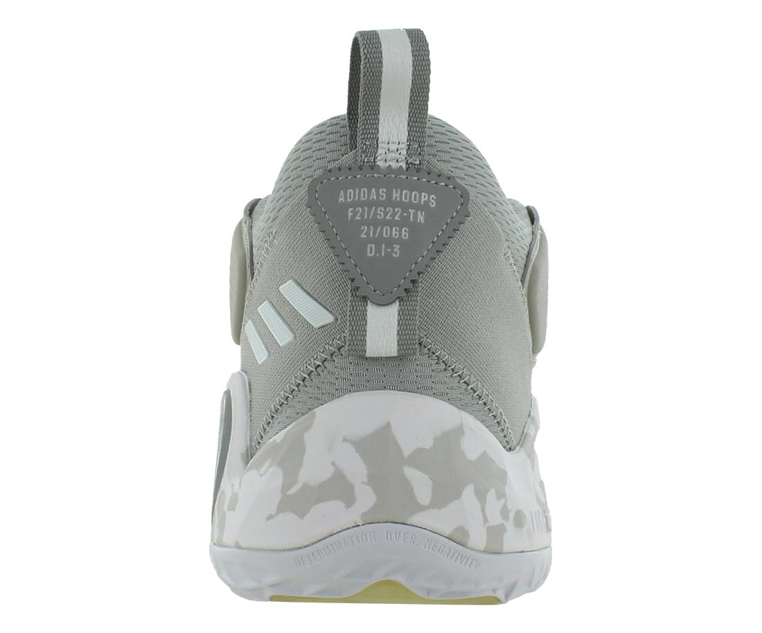 adidas mens D.O.N. Issue 3 Basketball Shoes, Team Mid Grey-white-team Light Grey, 14