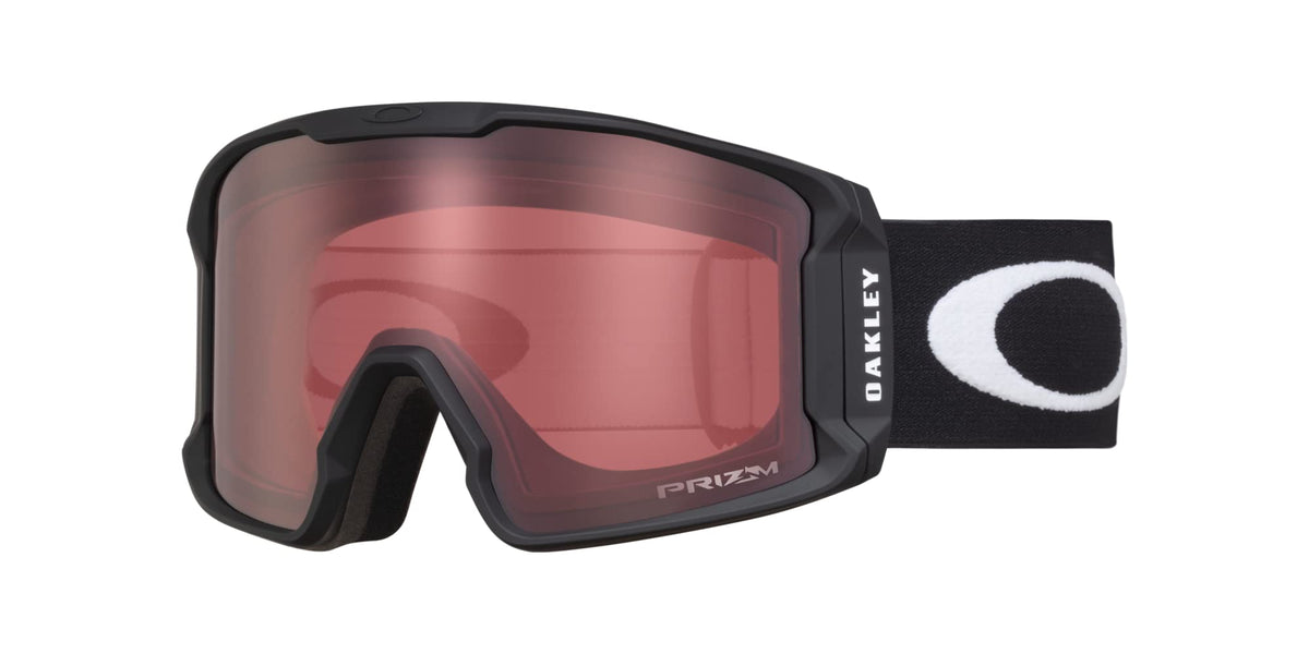 Oakley Line Miner L OO7070 Black w/Prizm Snow Rose Ski Goggles For Men For Women + BUNDLE with Designer iWear Eyewear Kit