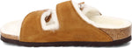 Birkenstock Women's Arizona Shearling Sandals, Mink, Tan, 10 Medium US