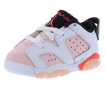 Jordan Baby Girl's 6 Retro Low (Infant/Toddler) White/Atmosphere/Infrared 23/Black 4 Toddler M