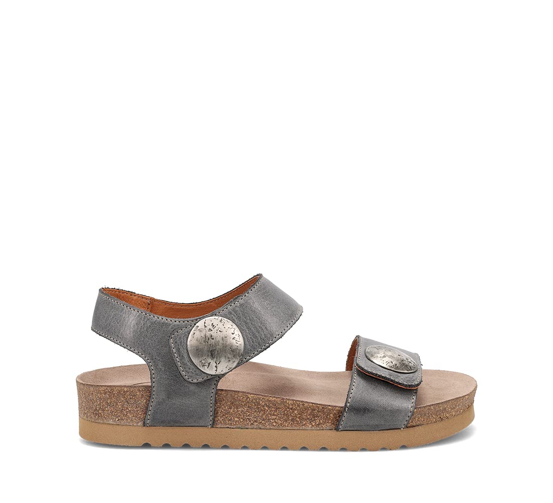 Taos Women's Luckie Sandal 10-10.5 Steel Leather