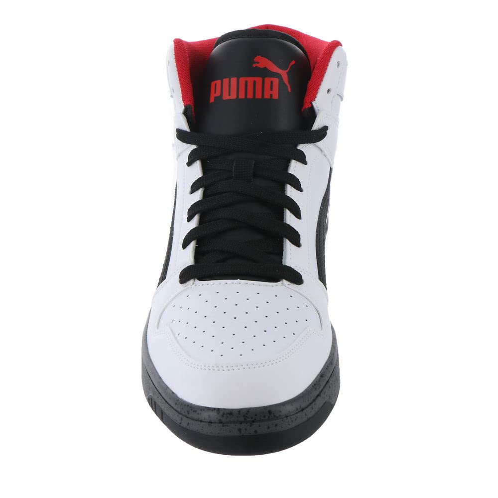 PUMA Rebound Layup Elevated 10.5 Puma White/Puma Black/for All Time Red