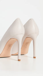 SCHUTZ Women's Meisho Glam Pumps, Pearl, Off White, 8 Medium US