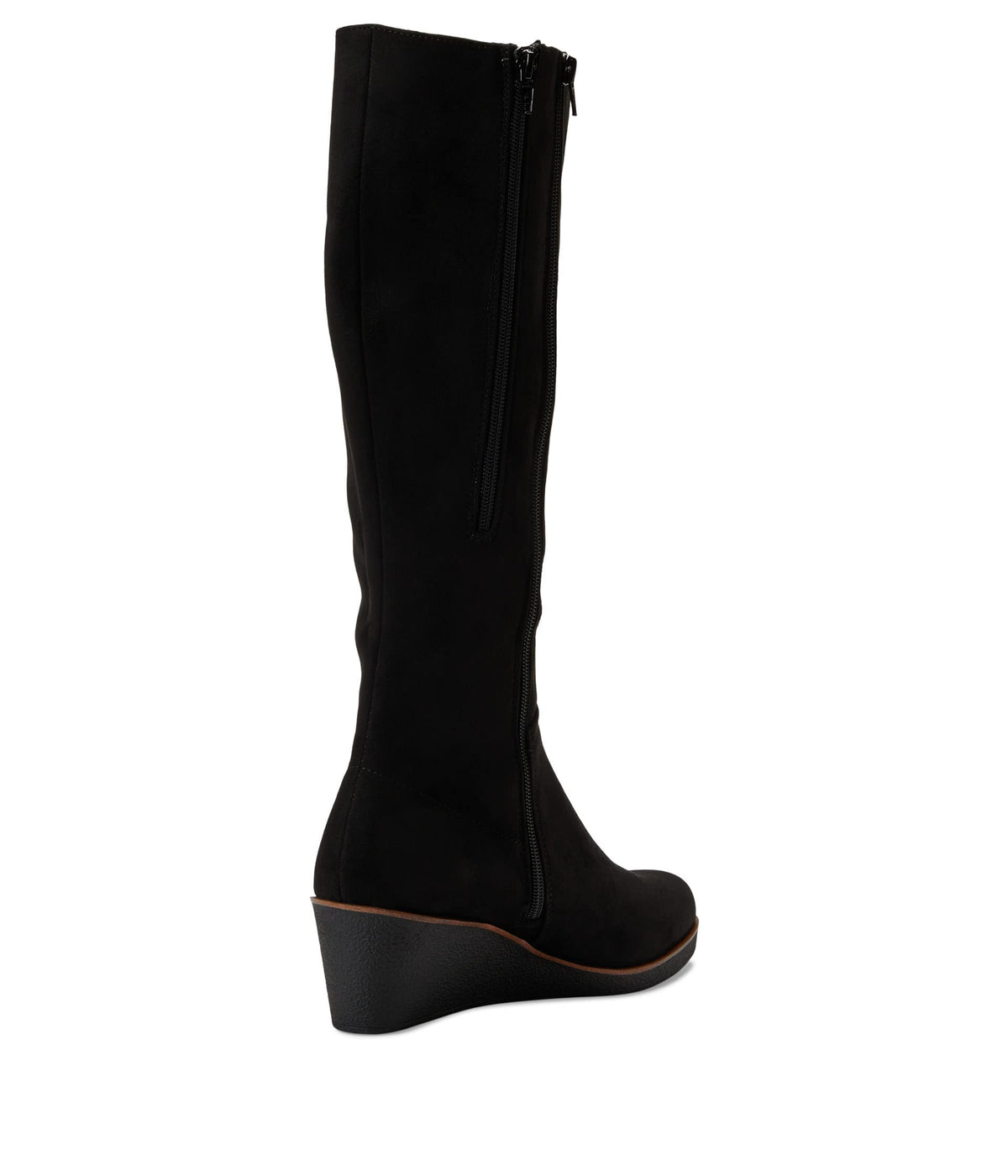 Aerosoles Women's Binocular-Discontinued, Black Faux Suede, 12 Wide