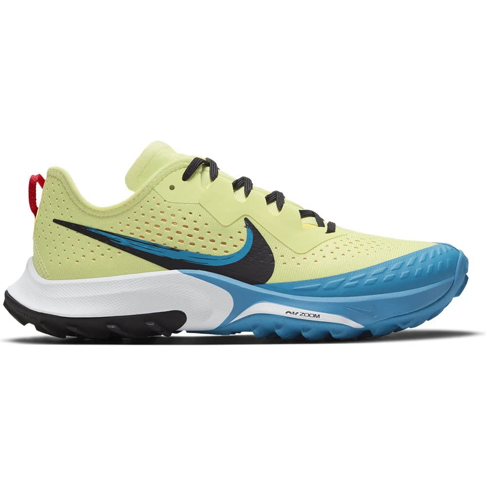 Nike Women's Air Zoom Terra Kiger 7 Trail Running Shoe (9.5, Limelight/Off Noir/Laser Blue, Numeric_9_Point_5)