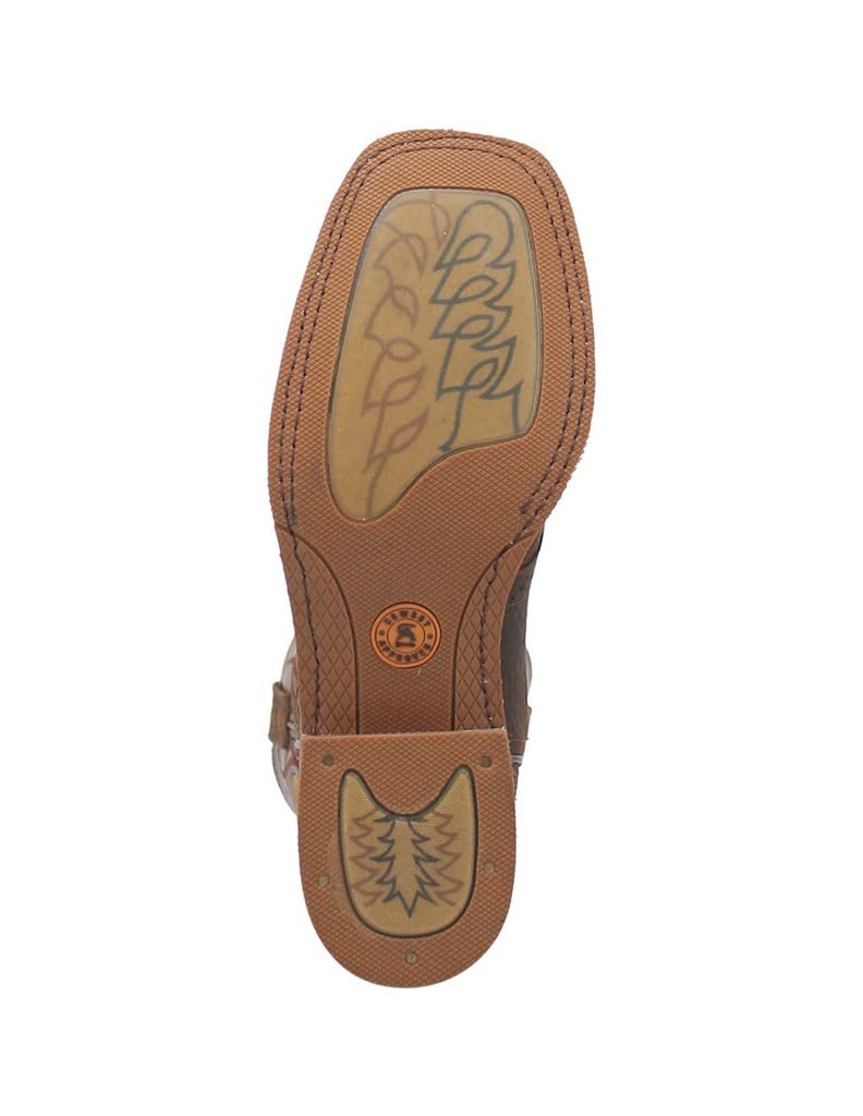 Laredo Men's Ripley Western Boot, Dark Brown/Tan, 11.5